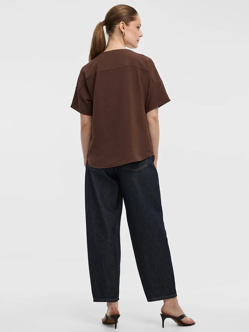 Blouse t-shirt à col rond