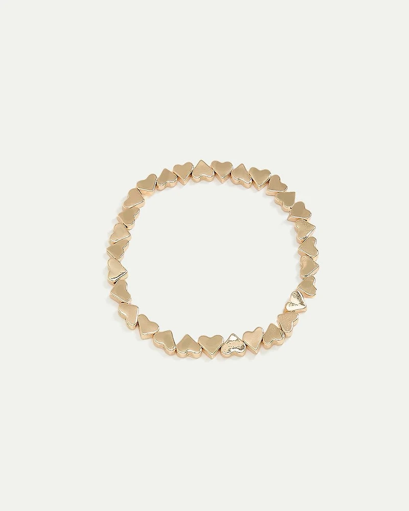 Heart-Beaded Bracelet