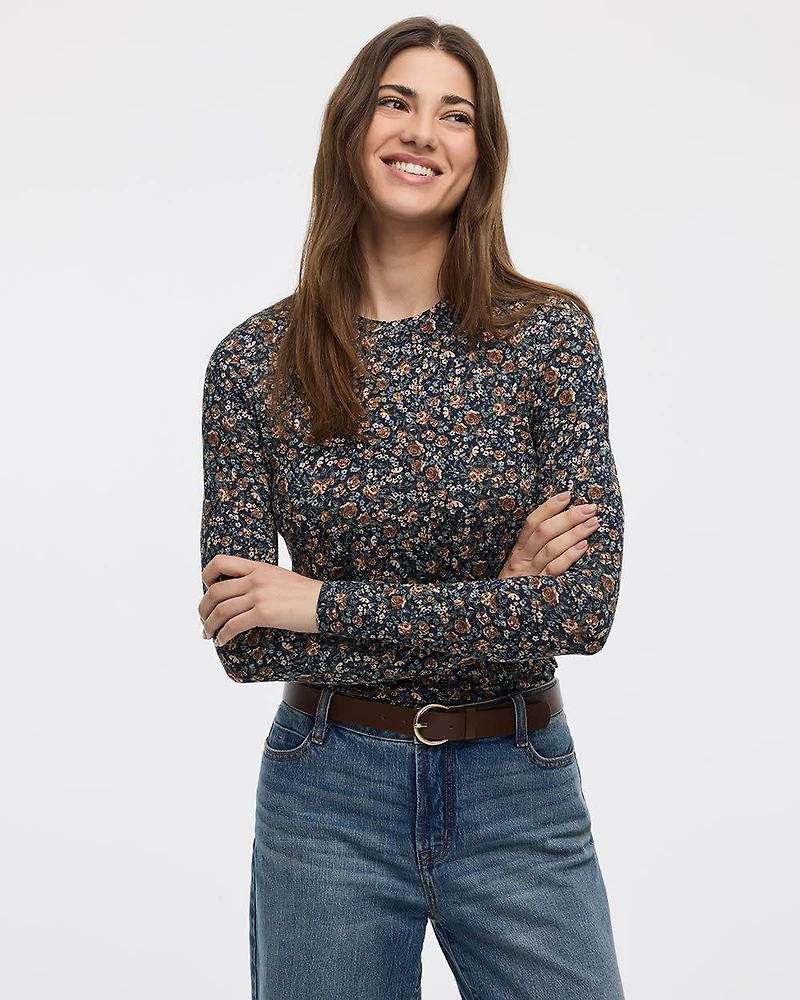 T-shirt à col rond manches longues - R Essentials