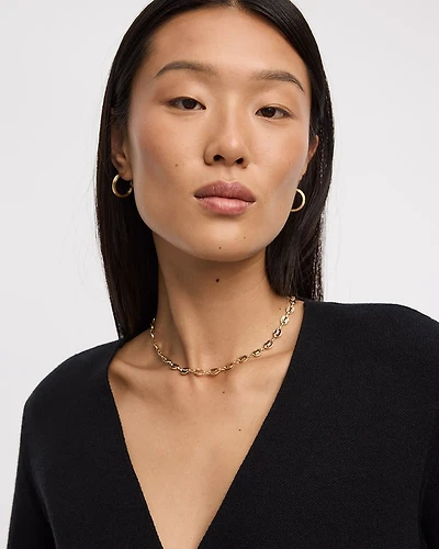 Short Anchor-Chain Necklace