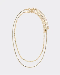 Double-Chain Short Necklace