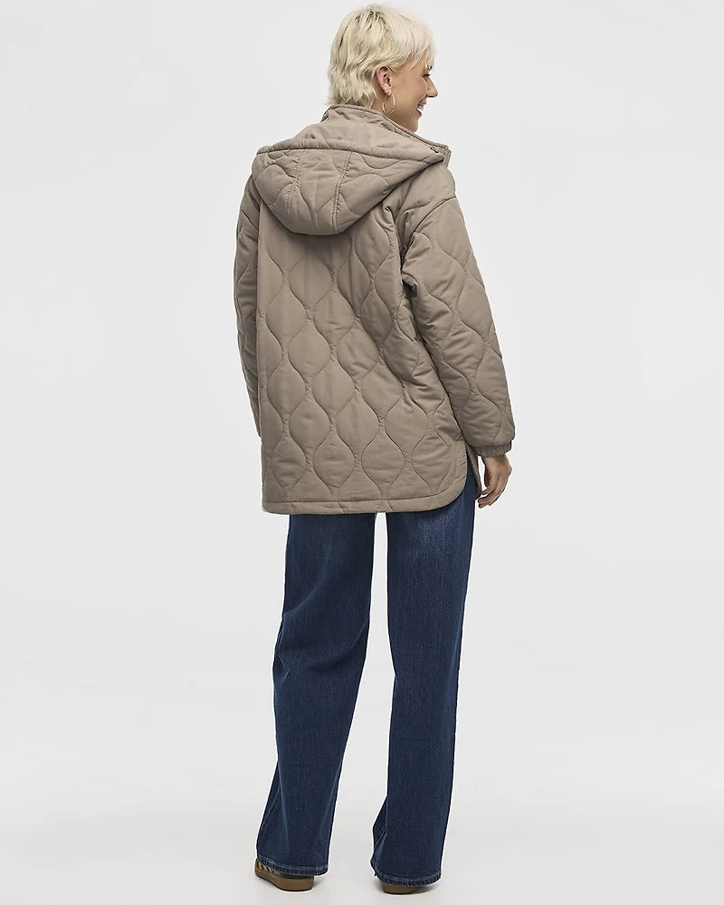 Manteau matelassé à capuchon amovible