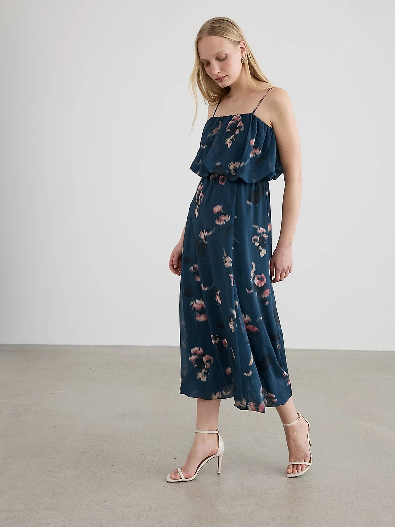 Robe maxi bulle sans manches