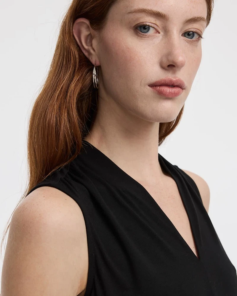 Sleeveless V-Neck Top