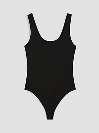Sleeveless Scoop-Neck Bodysuit