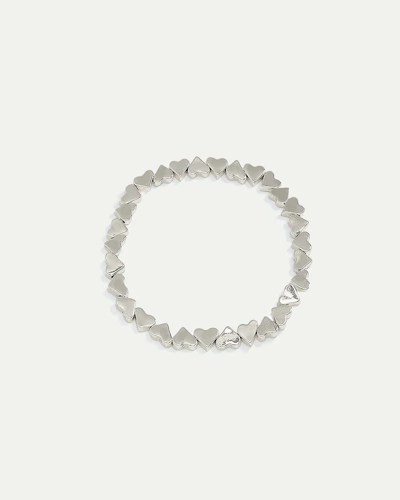 Heart-Beaded Bracelet