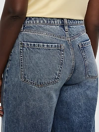 Pantalon taille mi-haute à jambe ballon