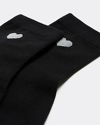 Bas classiques en coton avec coeur