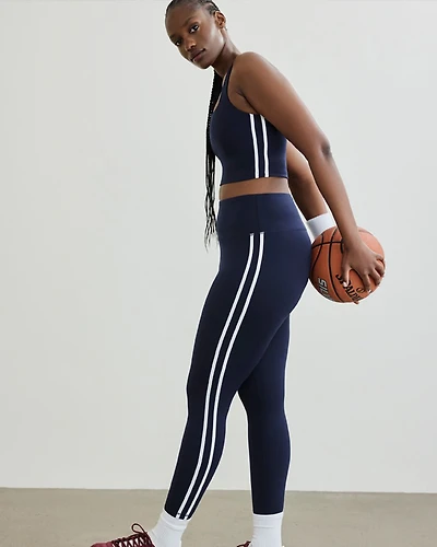 High-Rise Pulse Legging with Contrast Stitches