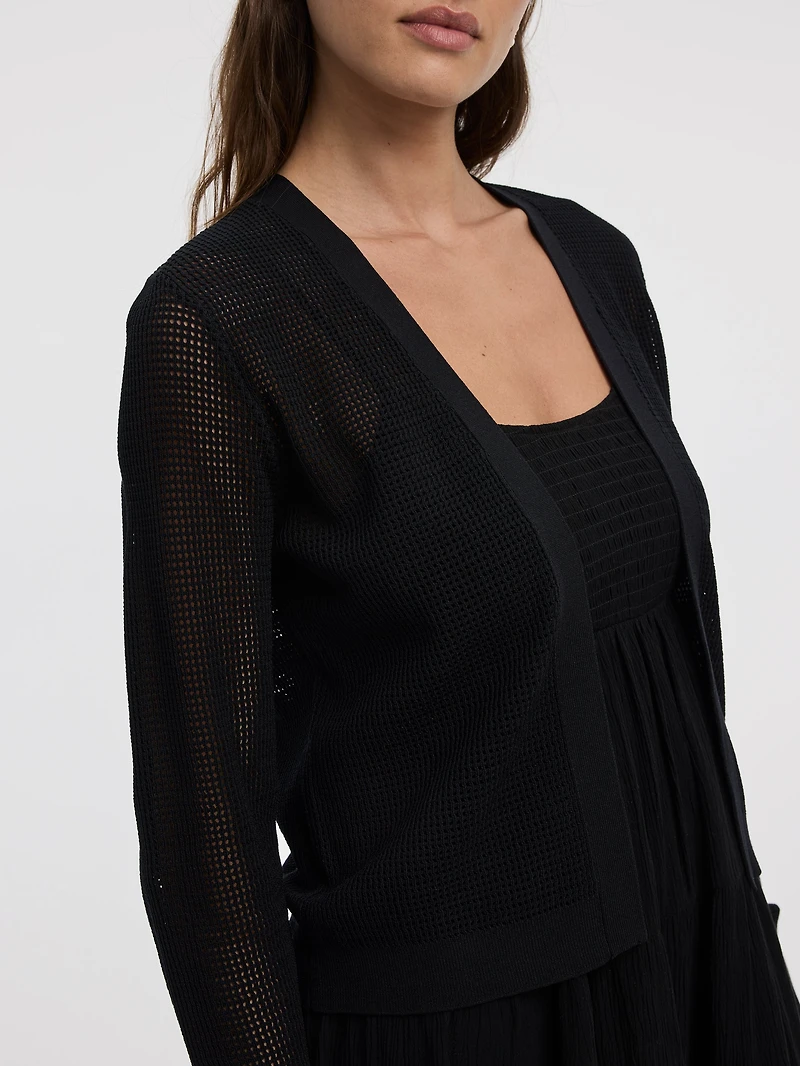 Boléro ajusté à manches longues