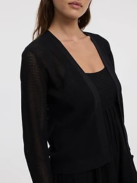 Boléro ajusté à manches longues