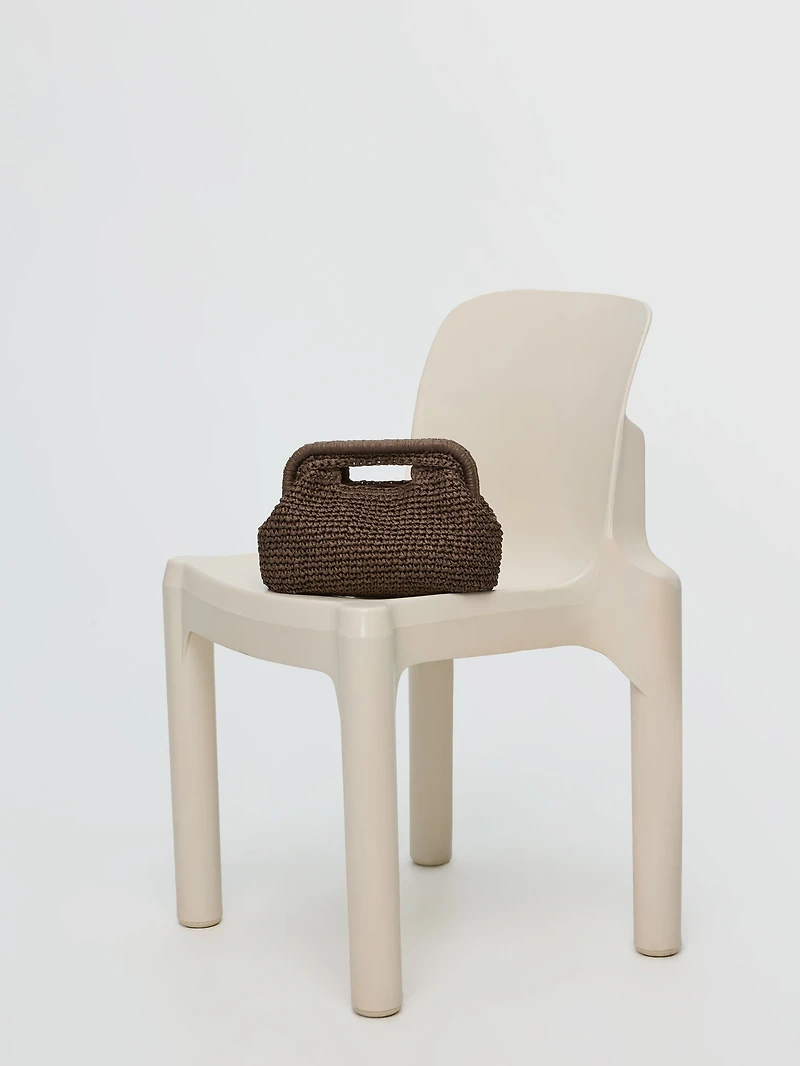 Sac structuré en paille