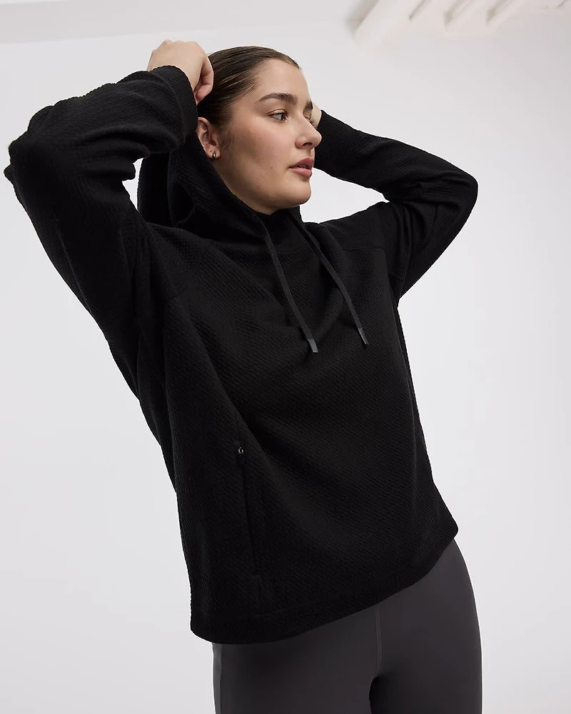 Hooded Jacquard Tunic - Hyba