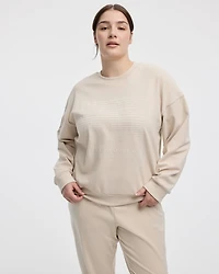 Long-Sleeve Crew-Neck Polar Fleece Sweater - Hyba