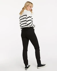 High-Rise Black Jean with Skinny Leg