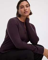 Crew-Neck Cardigan - R Essentials