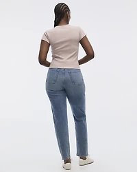 Fitted Crew-Neck Ribbed T-Shirt