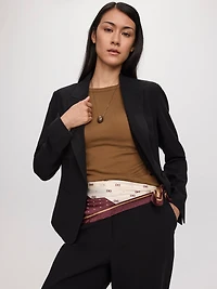 Fitted One-Button Blazer - The Portfolio