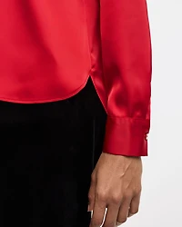 Satin Long-Sleeve Shirt
