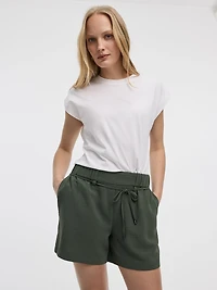 High-Rise Pull-On Shorts