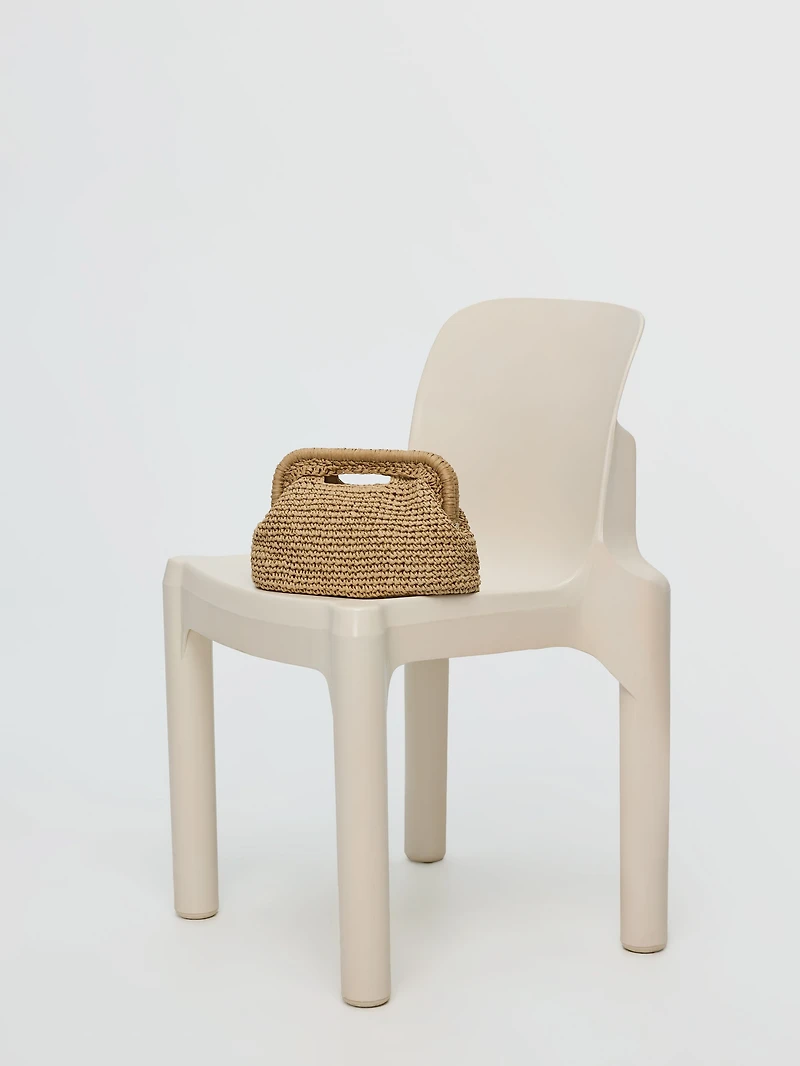 Sac structuré en paille