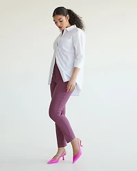 Slim-Leg High-Rise Ankle Pant