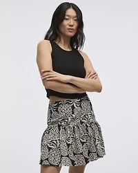 Mini Skirt with Ruffled Hem