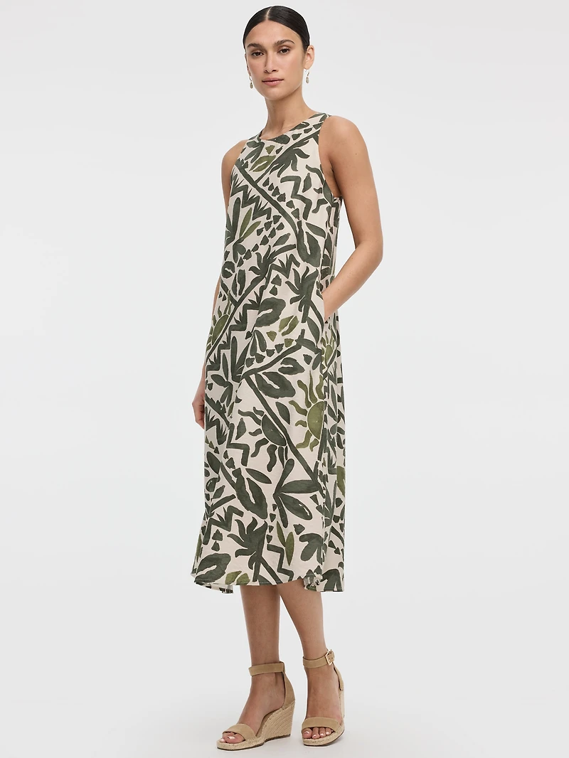 Robe midi sans manches