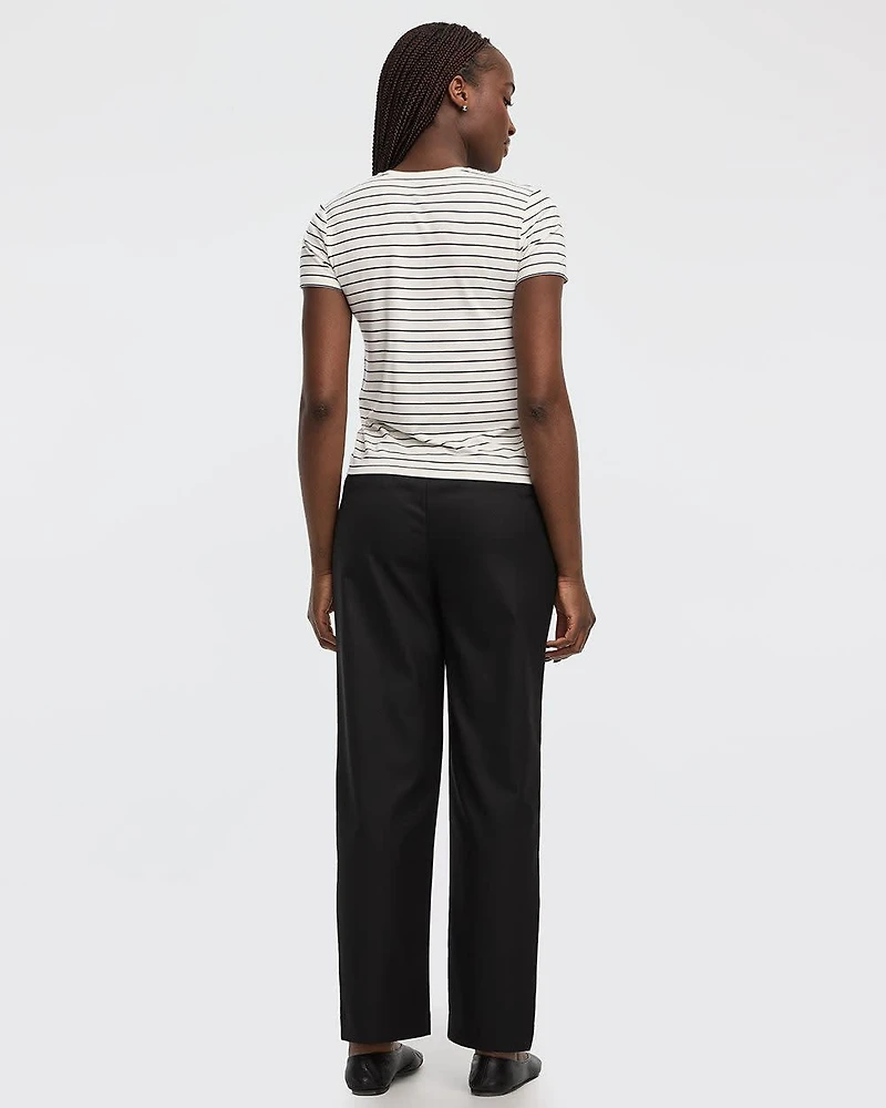 T-shirt rayé super doux à col rond - R Essentials