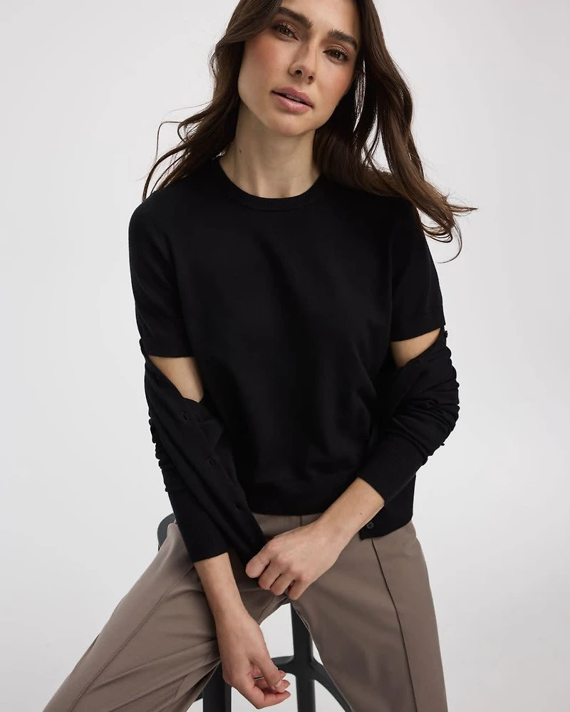 Crew-Neck Sweater Tee - R Essentials