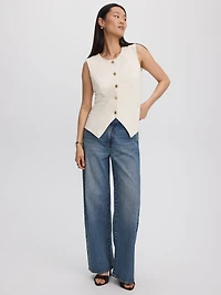 Veste ajustée sans manches