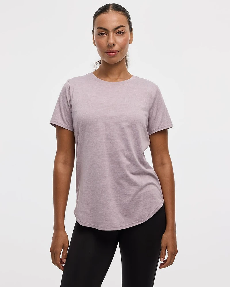 T-shirt à col rond et manches courtes