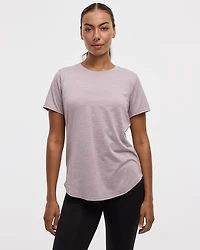 T-shirt à col rond et manches courtes