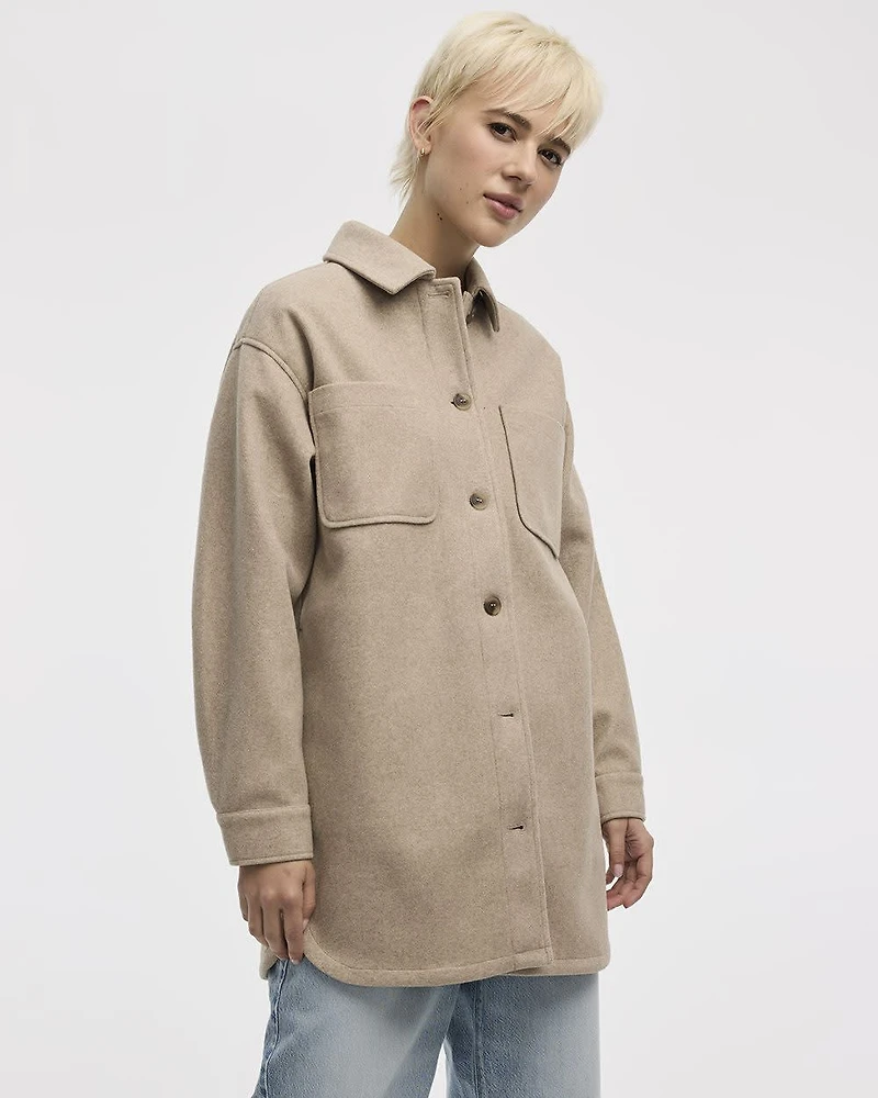 Long Shacket with Pockets