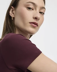 Ribbed Henley T-Shirt