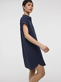 Robe chemise à manches courtes