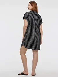 Short-Sleeve Shift Dress