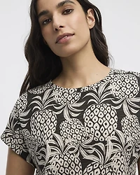 T-shirt à  manches courtes et col rond