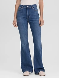Flare-Leg High-Rise Jean