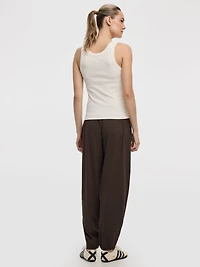 Scoop-Neck Ribbed Tank