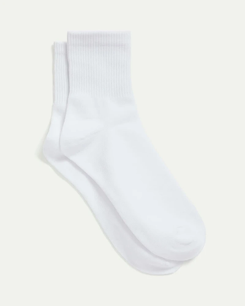 Ribbed Cotton Anklet Socks