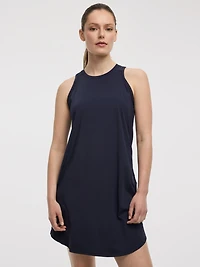 Sleeveless Crew-Neck Dress - Hyba