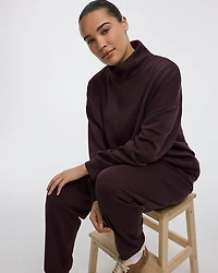 Half-Zip Mock-Neck Pullover - HYLUX Hyba