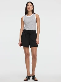 High-Rise Pull-On Shorts