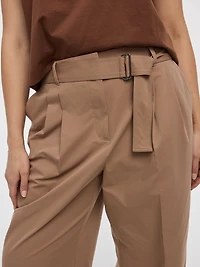 Pantalon à jambe large avec ceinture