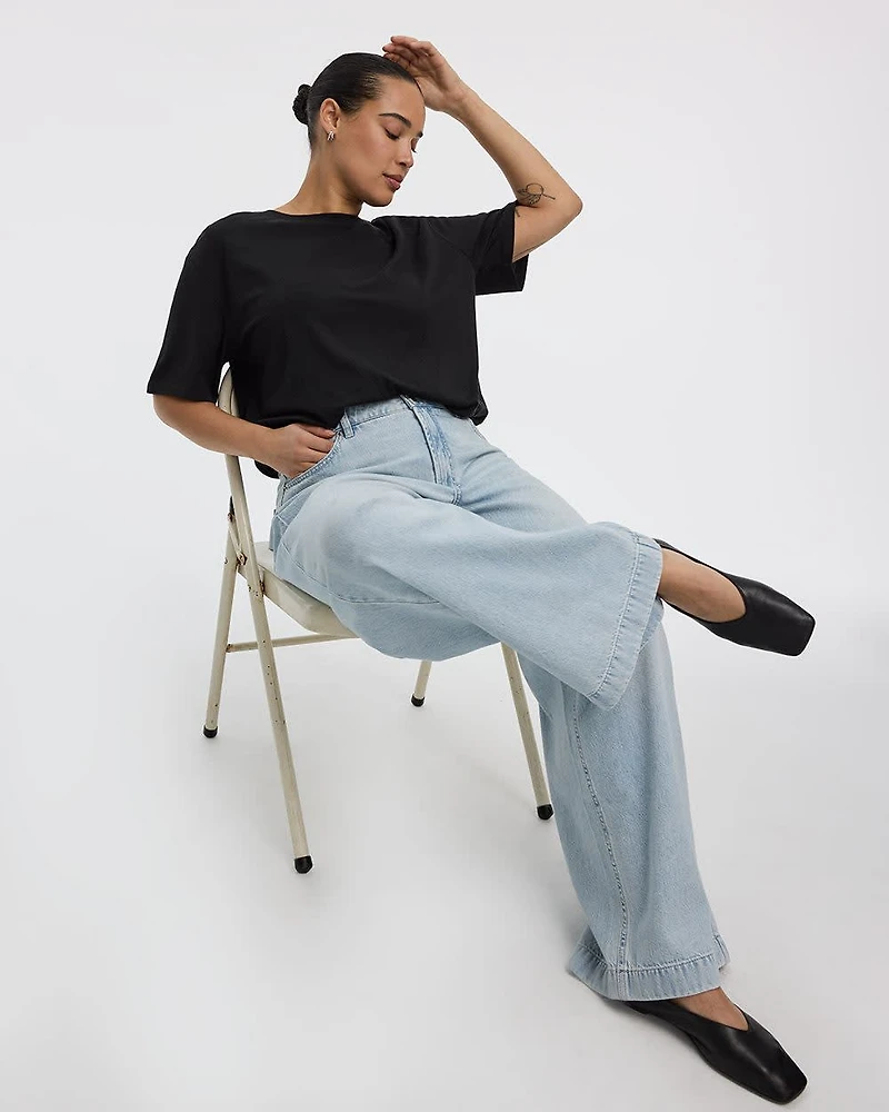 Wide-Leg High-Rise Jean - Curvy Fit