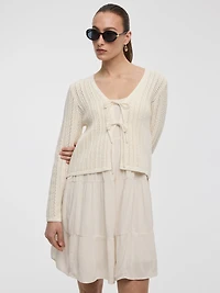 Long-Sleeve V-Neck Bolero