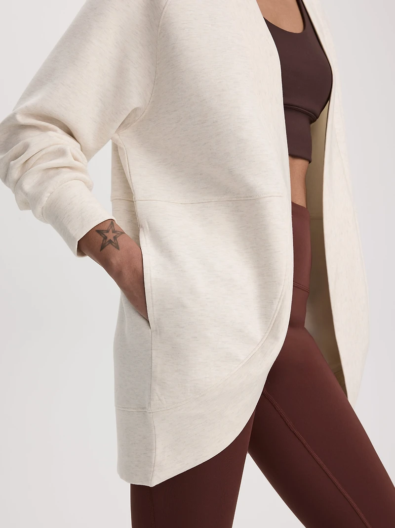 Long-Sleeve Open Cardigan with Pockets - HYLUX Hyba