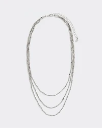 Three-Layer Twisted Chain Necklace