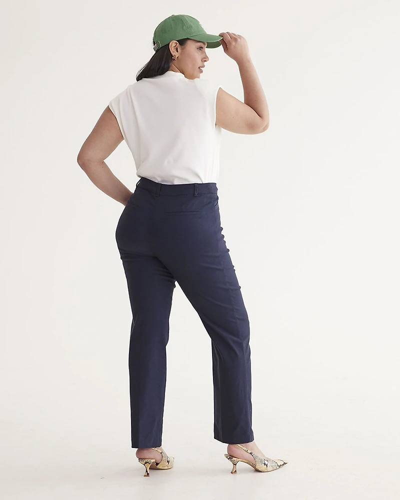 Straight-Leg High-Rise Pant - The Iconic (R)